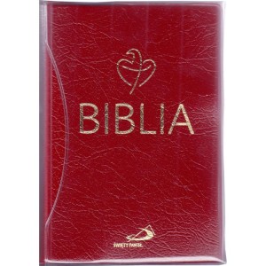 Biblia Tabor PVC - Bordowy
