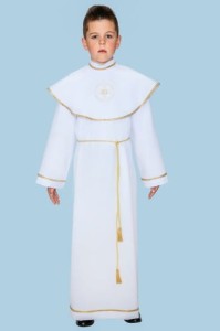 Alba komunia peleryna pasan 