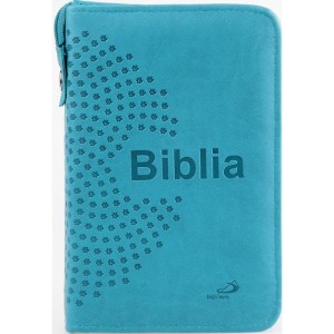 Biblia "z rybką" opr. turkusowa (z suwakiem)