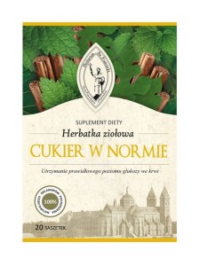 Franciszkańska Herbatka ziołowa CUKIER W NORMIE