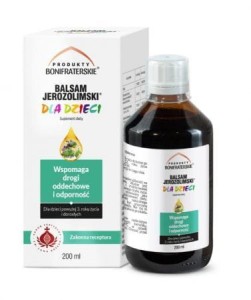 Bonifraterski Balsam Jerozolimski dla dzieci 200ml 