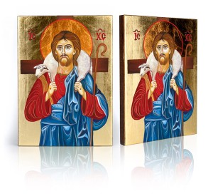Ikona Jezus Dobry Pasterz mała 