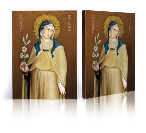 Ikona religijna Święta Klara mała