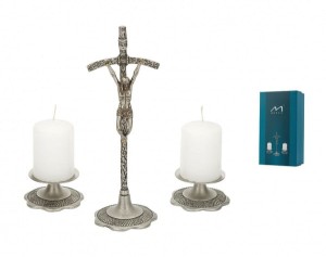 Zestaw kolędowy "papieski" nr 5 kolor stare srebro
