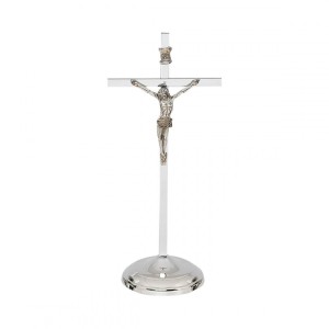Krzyż stojący nowoczesny h 260 mm Stal Nierdzewna