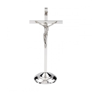 Krzyż stojący nowoczesny h 300 mm Stal Nierdzewna