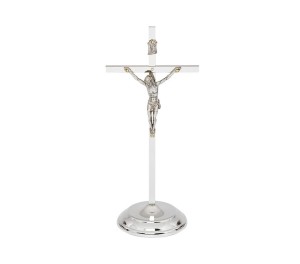 Krzyż stojący nowoczesny h 200mm Stal Nierdzewna